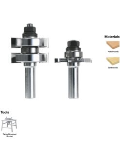 Freud 99-036: 1-3/4" (Dia.) Adjustable Tongue & Groove Bit Set 25 71g114YualL