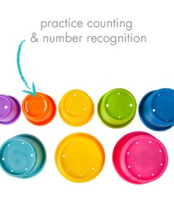 The First Years Stack & Count Stacking Cups - Toddler Toys - Learning and Baby Bath Toys for Kids - 8 Count 9 Piece Set 22 71g1MoSLsL 2
