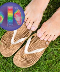 Revs - Lights - Men's and Women's Reflexology Massage Flip Flops 6 Women/5 Men Gold 13 71g2RRAkxbL