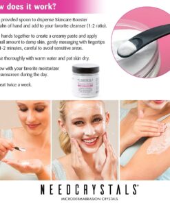 NeedCrystals Microdermabrasion Crystals 8 oz. / 227g. DIY Face Scrub. Natural Facial Exfoliator for Dull or Dry Skin Improves Scars, Blackheads, Pore Size, Wrinkles, Blemishes & Skin Texture 8 Ounce (Pack of 1) 8 oz Microdermabrasion Crystals 32 71g2yOgcAxL 1