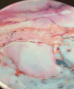 ITNRSIIET Marble Round Mouse Pad, Pink Marble Customized Premium-Textured Mouse Mat,Washable Mousepads with Lycra Cloth, Non-Slip Rubber Base Small Mousepad, 7.87×7.87×0.12 inches (Pink Marble) 33 71g31OCI3gL