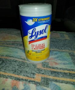 Lysol Disinfectant Wipes, Multi-Surface Antibacterial Cleaning Wipes, For Disinfecting and Cleaning, Lemon and Lime Blossom, 80 Count (Pack of 4) 80 Count (Pack of 4) White Standard Packaging 48 71g44u52sVL