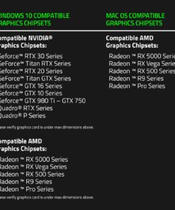 Razer Core X Chroma Aluminum External GPU Enclosure (eGPU): Compatible with Windows & MacOS Thunderbolt 3 Laptops, NVIDIA/AMD PCIe Support, 700W PSU, 4X USB 3.1, 1x Gbit Ethernet, Chroma RGB, Black Classic Black eGPU 31 71g5UVEt46L