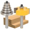 YONICO Rabbet & Bearing Router Bit Set 1/2-Inch Height with 6 Bearings 1/4-Inch Shank 14705q Medium Rabbet - 1/4" Shank 62 71g7Ve2pKKL