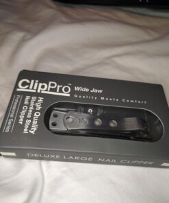 KOHM Nail Clippers for Thick Nails - Heavy-Duty, Stainless Steel, Tough, Professional Toenail Clippers w/Built-in File - Nail Cutters for Seniors and Adults Pack of 1 55 71g98PK6NBL