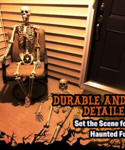 Kangaroo Halloween Bag of Skeleton Bones and Skull- Halloween Graveyard Props- Haunted House Lawn Yard Decorations- Scary Halloween Decorations 30 Pieces Bag of Plastic Bones 31 71g9JJZBIXL