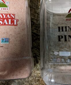 Himalayan Chef Himalayan Pink Salt Fine Grain, Plastic Jar-5 lbs Himalayan Salt fine Plastic Jar 5 Pound (Pack of 1) 37 71g9rhfTiCL
