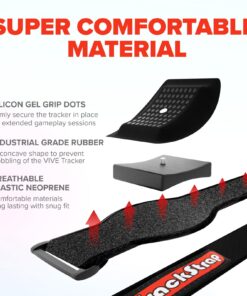 Rebuff Reality Trackstraps for Vive Ultimate Tracker, Vive Tracker, Tundra Tracker – Empower Full Body Tracking in VR Chat, Dance Dash, and Other FBT apps 25 71g9vgoDUGL