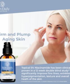 SkinDaily Niacinamide Serum for Face -1oz- Vitamin B3 Pore Minimizer Dermatologist Recommend Concentration - Targets Aging Skin, Wrinkles, Dark Spots - Superior Moisturizer and Skin Brightening 17 71gD7egAsHL