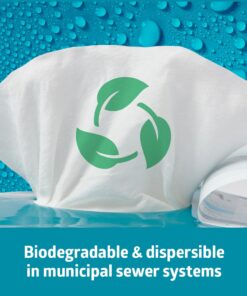 Medline ReadyFlush Large Adult-Sized 8x12 Personal Cleansing Cloths - Tub of 60 Flushable Wipes 10 71gDfaZwCVL