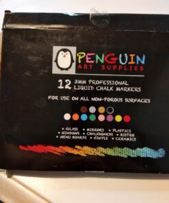 Homarden Liquid Chalk Markers - 12 Washable Colors, Fine Tip Chalk Pens (3mm), Wet Erase Markers for Blackboard, Glass, Window, Chalkboard Signs, Car - Reversible Tip & Chalkboard Stickers Vibrant 37 71gDfgp0W7L