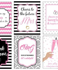 Alternative view of Pixelverse Design Bachelorette Wine Bottle Labels - 4" x 5" (6 pack) Bridal Shower Party Favors Gifts Bridesmaids Engagement Wedding Decorations Bride Maid of Honor Reception