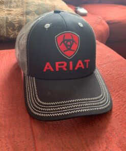 Ariat Men's Black Red Gray Mesh Hat One Size 17 71gEEFtgCGL