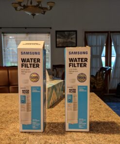 SAMSUNG Genuine Filter for Refrigerator Water and Ice, Carbon Block Filtration for Clean, Clear Drinking Water, 6-Month Life, HAF-CIN/EXP, 1 Pack 70 71gEGgFbVRL
