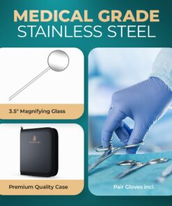 Advanced Dissection Kit Biology Lab Anatomy Dissecting Set with Stainless Steel Scalpel Knife Handle Blades for Medical Students and Veterinary by InstaSkincare 46 71gEJTbGudL