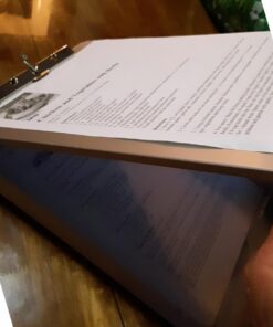 Amazon Basics Aluminum Storage Clipboard, Two-Tier, Standard Clip, 14" x 9", Silver 21 71gET6LjTML