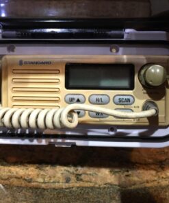 Pyle Water Resistant Marine Stereo Cover - Smoke Colored Heavy Duty Boat Radio Protector Shield with Flip-up Door & Spring Loaded Release - Mounting Gasket Included - Pyle PLMRCW1,White White Standard Packaging 24 71gEh1Ar jL
