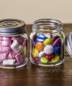 Hayley Cherie® - Mason Jar Shot Glasses with Lids (Set of 8) – Mini Mason Shooter Glass - 2 Ounces - For Drinks, Liquor, Favors, Desserts, Parties, Birthdays, Gifts 25 71gErnPZpoL