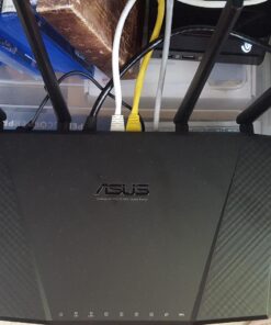 "ASUS AC3200 Tri-Band Gigabit WiFi Router, AiProtection Lifetime Security by Trend Micro, Adaptive QoS, Parental Control (RT-AC3200)" 45 71gFG8CNYiL