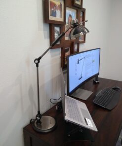 OTUS Desk Lamp Gesture Control, LED Architect Desk lamp for Home Office, Adjustable Metal Swing Arm, Tall Task Light for Drafting or Bedside Table Reading, 12 Brightness, 3 Touch Eye-Caring Modes 41 71gFwUvhY8L