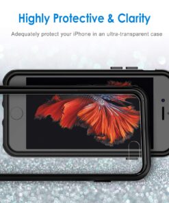 JETech Case for iPhone 6 and iPhone 6s, Shock-Absorption Bumper Cover, Anti-Scratch Clear Back (Black) black 36 71gGBDDAEKL