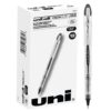 Uniball Vision Elite Rollerball Pens, Black Pens Pack of 12, Bold Pens with 0.8mm Ink, Ink Black Pen, Pens Fine Point Smooth Writing Pens, Bulk Pens, and Office Supplies
