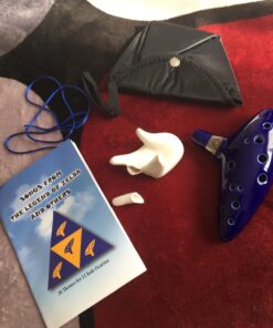 Deekec Zelda Ocarina 12 Hole Alto C with Song Book (Songs From the Legend of Zelda) with Display Stand Protective Bag Blue 32 71gJFFzlJPL