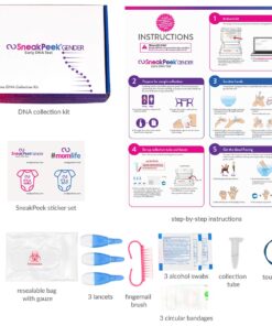SneakPeek® DNA Test Gender Prediction - Know Baby’s Gender at 6 Weeks with 99.9% Accuracy¹ - Lab Fees Included - Early Boy or Girl Reveal Home Kit (Lancet) 24 71gKenMBYGL