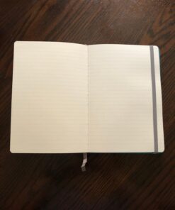 Lemome Thick Classic Notebook with Pen Loop A5 College Ruled Hardcover Writing Notebook with Pocket + Page Dividers Gifts, Banded, Large, 180 Pages, 8.4 x 5.7 in green 43 71gL4V9t5RL