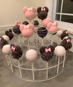 YestBuy Cake Pop Display Stand, 30 Hole Cake Pop Holder , 3 Tiered Lollipop Holder for Weddings, Birthday Parties, Anniversaries Gift, Halloween, Christmas Candy Decorative (Clear) 30 holes 32 71gLcKHbcxL