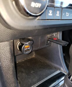 Hussell Car Charger Adapter - 3.0 Portable USB w/Fast Charge Technology & Dual Ports - Compatible w/Apple iPhone, Android, Tablet or Other USB Device - White Elephant, Stocking Stuffers 38 71gMe0lp2FL 1