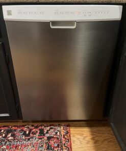 EZ FAUX DECOR Dishwasher Front Door Panel Replacement Peel and Stick Stainless Steel Cover Vinyl Self Adhesive 26" X 36" Waterproof Heat Resisiant Durable Instant Update (Trimmable) 30 71gNICEQJyL