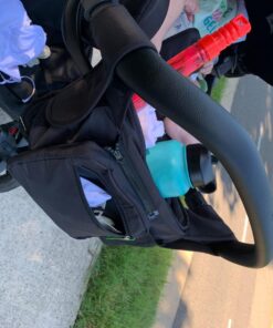 Ethan & Emma Universal Stroller Organizer - Elevate Your Experience w/Insulated Cup Holders, Diaper Storage, Secure Straps, Detachable Bag, Pockets for Phone, Keys, Toys. Smart Parenting Black 65 71gNzaSeQML