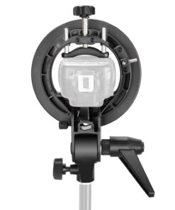 Neewer S-Type Bracket Holder with Bowens Mount for Speedlite Flash Snoot Softbox Beauty dish Reflector Umbrella 37 71gOdM1pt0L