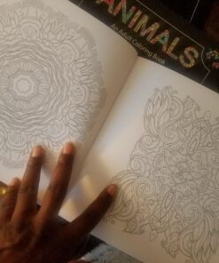 Adult Coloring Books Set - 3 for Grownups 120 Unique Animals, Scenery & Mandalas Designs. Adults Relaxation. 55 71gOtsGo27L