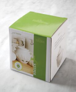 Fox Run Container Garlic Storage and Baking, 5.25" Keeper, White 19 71gOznV3x6L