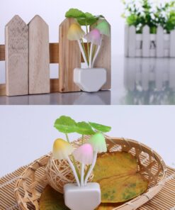 Rienar Sensor Led Night Light, Color Changing Plug-in LED Mushroom Dream Bed Lamp 35 71gPT5rmIlL