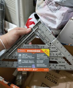 SWANSON Tool Co., Inc SW1201K Value Pack 7 inch Speed Square and Big 12 Speed Square (without layout bar) ships with Blue Book Speed Square 3 Piece Value Pack 32 71gQ5kUddGL