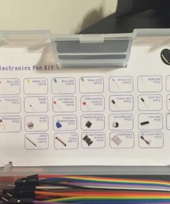 ELEGOO Electronic Fun Kit Bundle with Breadboard Cable Resistor, Capacitor, LED, Potentiometer total 235 Items for Arduino B)E2 20 71gQDYxlIL