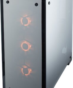 Corsair CORSAIR Crystal 570X RGB Mid-Tower Case, 3 RGB Fans, Tempered Glass - Mirror Black (CC-9011126-WW) 58 71gQeWcT5L