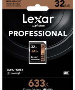 Alternative view of Lexar Professional 633x 32GB SDHC UHS-I/U3 Card (Up to 95MB/s Read) w/Image Rescue 5 Software - LSD32GCBNL633