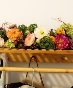 Nearly Natural 4665 Mixed Mini Peony Centerpiece Silk Flower Arrangement,10"D x 34"W x 6.5"H 10"D x 34"W x 6.5"H 39 71gR9NkiLtL