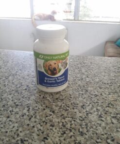 Only Natural Pet Brewer's Yeast & Garlic Chewables - All-Natural Flea & Tick Prevention for Dogs - Fortified with B Vitamins - Promotes Healthy Skin & Coat - 300 Count Tablet (Single) 1 Bottle 15 71gRFdNohsL
