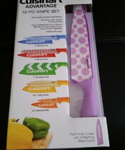 Cuisinart C55-12PR1 12-Piece Printed Color Knife Set with Blade Guards, Multicolored 22 71gRa9kNqCL