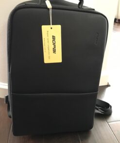 BOPAI Anti-Theft Business Backpack 15.6 Inch Laptop Water-Resistant with USB Port Charging Travel Backpack Anti-Glare Functional Rucksack Light-Weight Backpack for Men (15.6 inch, Black) 49 71gSeZkQedL