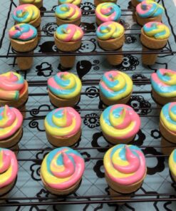 Nifty Ice Cream Cone Cupcake Baking Rack – Holds up to 12 Medium & Large Cupcake Cones, Non-Stick, Dishwasher Safe, Use for Baking, Cooling & Serving Treats 43 71gTSAeGxSL 1