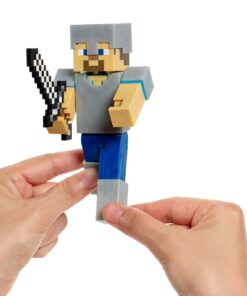 Minecraft Survival Mode Steve with Iron Armor Action Figure - Series 4 15 71gUbKgB6RL