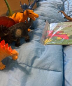 Boley 14 Pk Dinosaur Toys for Kids with Educational Pamphlet - 9" Long Dinosaur Toy Figures for Boys & Girls Ages 3+ 14 Pack + Dino Pamphlet 89 71gVHKcdTuL 1