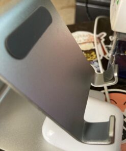 Lamicall Cell Phone Stand, Desk Phone Holder Cradle, Compatible with Phone 12 Mini 11 Pro Xs Max XR X 8 7 6 Plus SE, All Smartphones Charging Dock, Office Desktop Accessories - Silver Sliver 37 71gVWgqHaWL