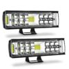 AUTOFEEL Led Light Bar-7 inch Led Pods Light with 5500LM 6500K White Lighting, 2Pcs 60W Flood Spot Fog Beam Combo for Off Road Driving/Night Driving, Compatible with Truck ATV Boat SUV Motorbike 19 71gVqqvo87L